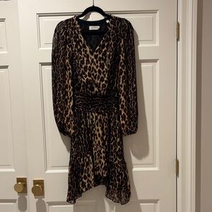 A.L.C. Sidney Leopard Print Dress